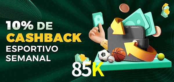 10% de bônus de cashback na 85K